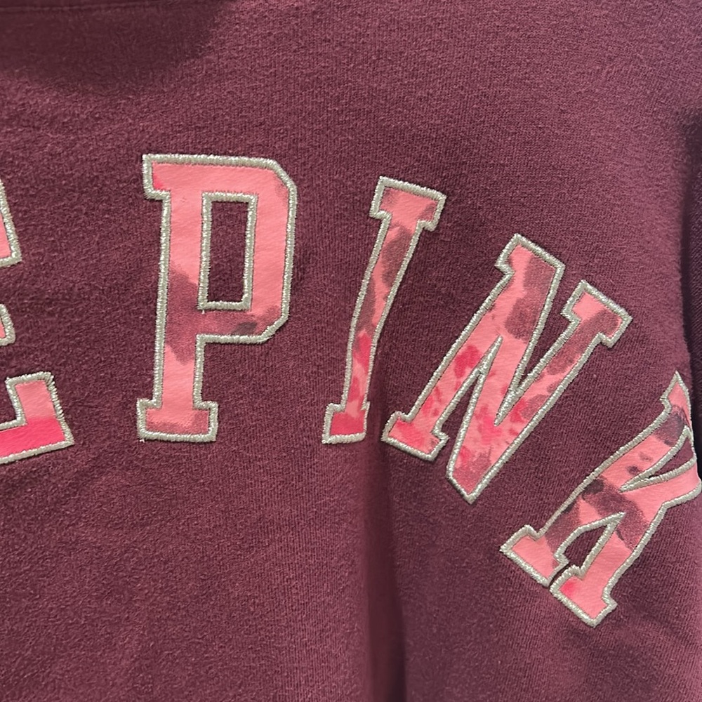 Pink Victoria Secret Cowl Neck Sweatshirt - Picture 4 of 4